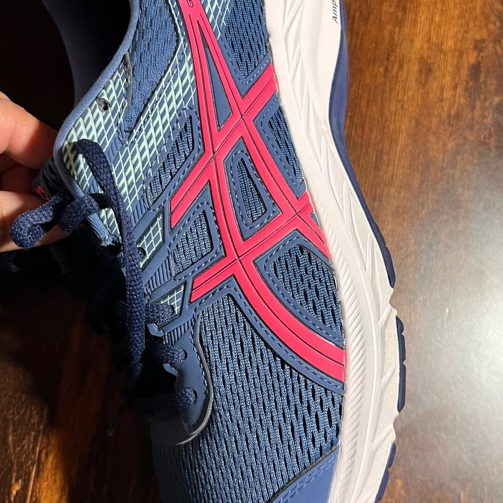 ASICS Gel-Contend 6 running shoe (blue and pink) GEL technology for cushioning. - Picture 16 of 16